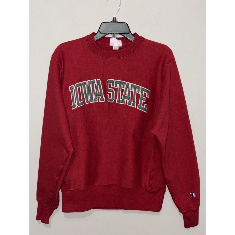 Champion Reverse Weave Iowa State Sweatshirt Small Red Collegiate‎ Vintage